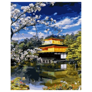 ArtLife 藝術生活 數字油畫DIY DT213 50 x 40cm, 春遊金閣寺, 1個