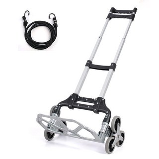 便攜式行李手推車, 銀色, 1個