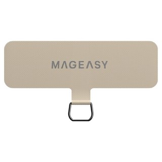 MAGEASY STRAP 掛繩片 適用於所有手機尺寸 0.5mm超薄, 米白色, 1個