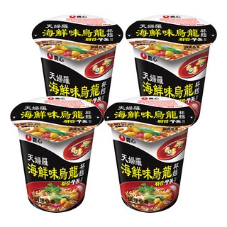 NONGSHIM 農心 天婦羅海鮮味烏龍 杯麵, 62g, 4入