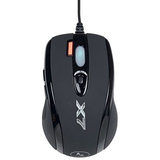 A4TECH 雙飛燕 火力王滑鼠, X-718BK, 黑色