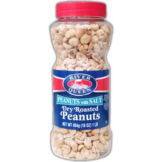 RIVER QUEEN 泰迪低鹽炒花生, 454g, 1個