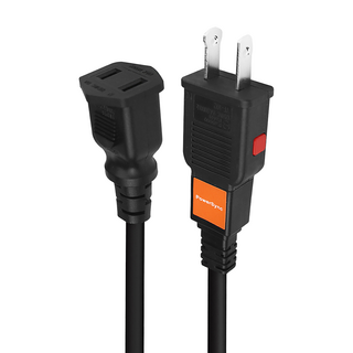 PowerSync 群加 過載斷電中繼線 2P TZ1V0027, 2.7m, 黑色, 1條