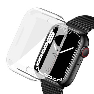 루아러블 애플워치 TPU 액정보호 풀커버 케이스, 투명, 1개