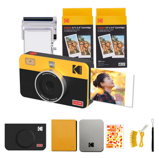 코닥 미니샷2 레트로 즉석 카메라 C210R + 카트리지 +액세서리 세트, 1세트, PAC_C210RY (C210R)