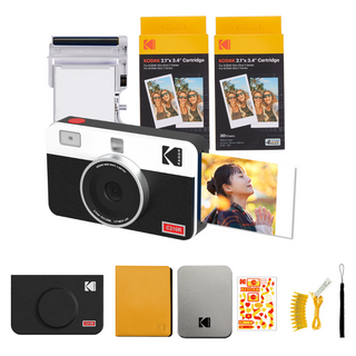 코닥 미니샷2 레트로 즉석 카메라 C210R +카트리지 + 액세서리 세트, 1세트, PAC_C210RW(WHITE)