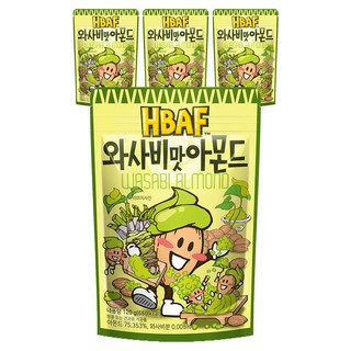 HBAF 杏仁果 芥末味, 120g, 4包