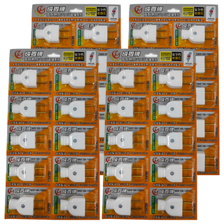 CENTENARY 成電牌 高耐熱防火插頭 圓線用 15A 耐高溫達140°C 高阻燃達750°C, 39mm, 白色, 40個