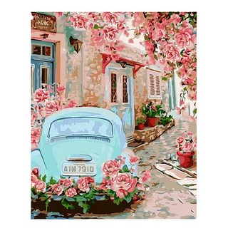 ArtLife 藝術生活 數字油畫DIY DT063 40 x 50cm, 浪漫玫瑰情, 1個