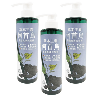 美吾髮 草本主義洗髮精 何首烏豐盈亮澤, 540ml, 3瓶