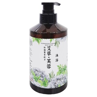 鑫豐祿 艾草芙蓉沐浴精 500ml 草本精華 溫和潔淨 深層滋潤, 1瓶