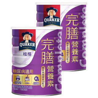 QUAKER 桂格 完膳 完膳營養素 糖尿病穩健配方, 900g, 2罐