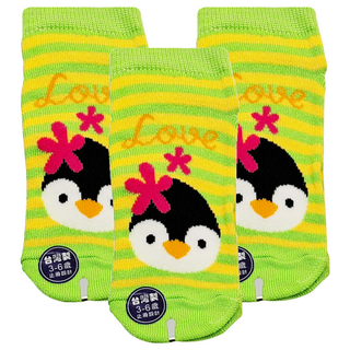 MI MI LEO 可愛動物止滑童襪 3雙