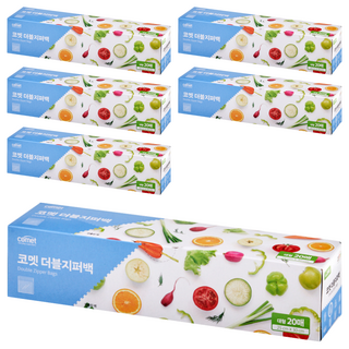 comet 雙層夾鍊袋, 小(S), 20個, 6盒