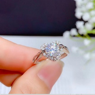 CF Diamond 女款 莫桑鑽 戒指, A0802 永恆真心, 1克拉