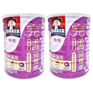 QUAKER 桂格 完膳 完膳營養素 糖尿病穩健配方, 900g, 2罐