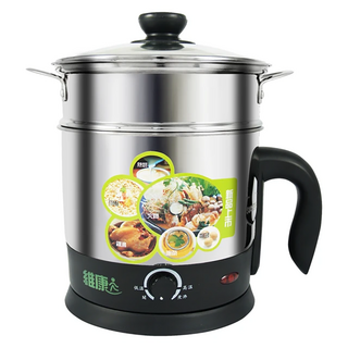 維康 多功能美食鍋含蒸籠 WK-2060 1.8公升