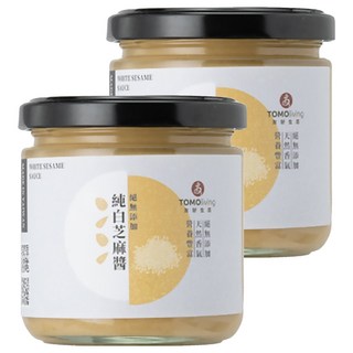 TOMOliving 友好生活 純白芝麻醬, 無添加，台灣產, 200ml, 2罐