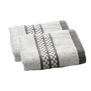SHING LONG TEXTILE 台灣興隆毛巾 史克威爾美棉竹炭毛巾, 1包, 灰色