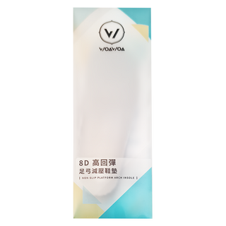 WOAWOA 8D減壓鞋墊-M-單雙 高回彈材質 足弓支撐設計 有效止滑 透氣舒適