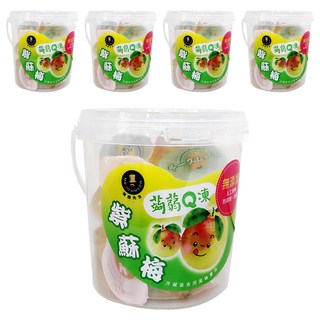 MR.JOHNSON 強森先生 紫蘇梅蒟蒻Q凍 紫蘇梅口感 S型造型, 500g, 5罐