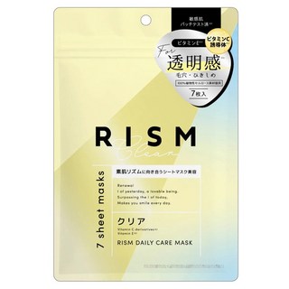 RISM日常護理面膜 通透亮C 提亮膚色 保濕補水, 7片, 1包