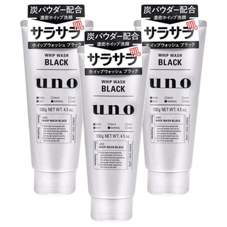 uno 新炭洗顏乳, 130g, 3條