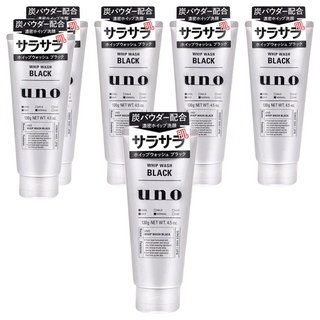 uno 新炭洗顏乳, 130g, 6條