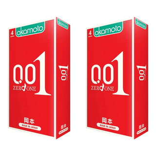 okamoto 岡本 衛生套 001 ZERO ONE 52mm, 4個, 2盒