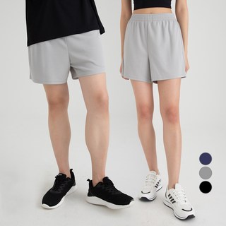 CARET 男女通用涼感循環網狀3分褲