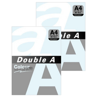 Double A 彩色影印紙 A4 80磅 500張/包, 2包