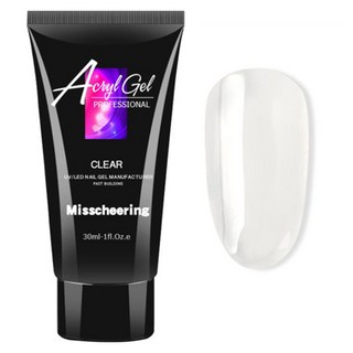 미스치어링 손톱 연장 재료 베이직 폴리젤, 클리어, 1개
