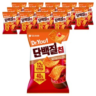 닥터유 단백질칩 칠리살사맛, 60g, 15개