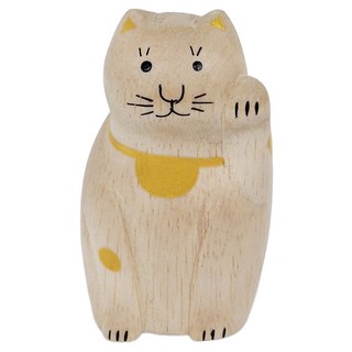 T-Lab. 招財貓 木雕名片夾-金色, 1個