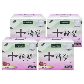 ivenoR 十時塑孅莓茶 草莓風味, 3g, 10包, 4盒