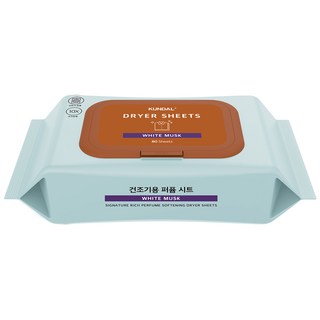 KUNDAL 昆黛爾 10倍超濃縮香氛柔軟烘衣片 白麝香, 1個, 80張