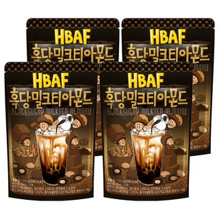 HBAF 杏仁果 黑糖奶茶味, 120g, 4包
