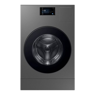삼성전자 Bespoke AI 콤보 세탁기 LCD 177.8mm WD90F25AHS 25kg + 18kg 방문설치, 다크스틸