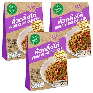 SMART EAT 泰南乾咖哩雞肉即食包, 90g, 3盒
