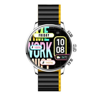 KIESLECT 智慧通話運動手錶 Kr2, 銀灰色, 1個, 46.4 x 11.65mm