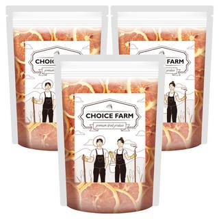 CHOICEFARM 頂級乾葡萄柚切片, 100g, 3個