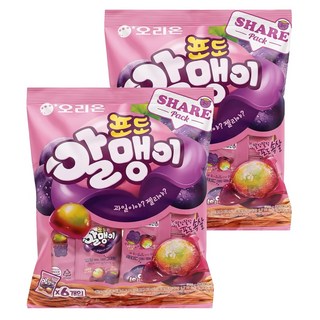 ORION 好麗友 夾心軟糖 葡萄, 216g, 2袋