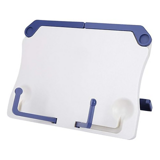葉子小舖 多功能便攜式閱讀書架平板架 ABS材質 藍色, 21 x 16cm