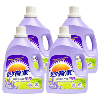 Magic Amah 妙管家 濃縮洗衣精 中性, 4kg, 4桶