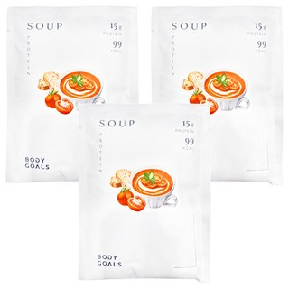 BODY GOALS 高纖營養輕食餐 羅宋番茄 15g 蛋白質 18 種維生素和礦物質 低於100大卡, 29g, 3包