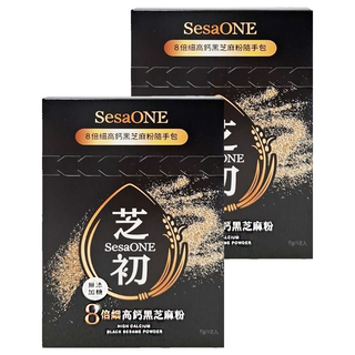 SESAOLE 芝初 8倍細高鈣黑芝麻粉 隨手包, 84g, 2盒