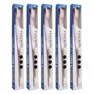 GC Ruscello 牙刷 B-10M 標準刷毛, 5支, 1支