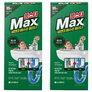 홈스타 맥스 세면대 배수관 클리너, 230ml, 2개