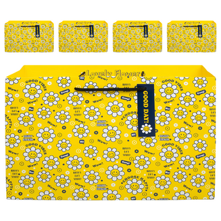 Good given 微笑雛菊購物袋, 5個, 黃色