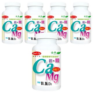 good Life 得意人生 天然海藻鈣 + D3 + 鎂, 60顆, 5瓶